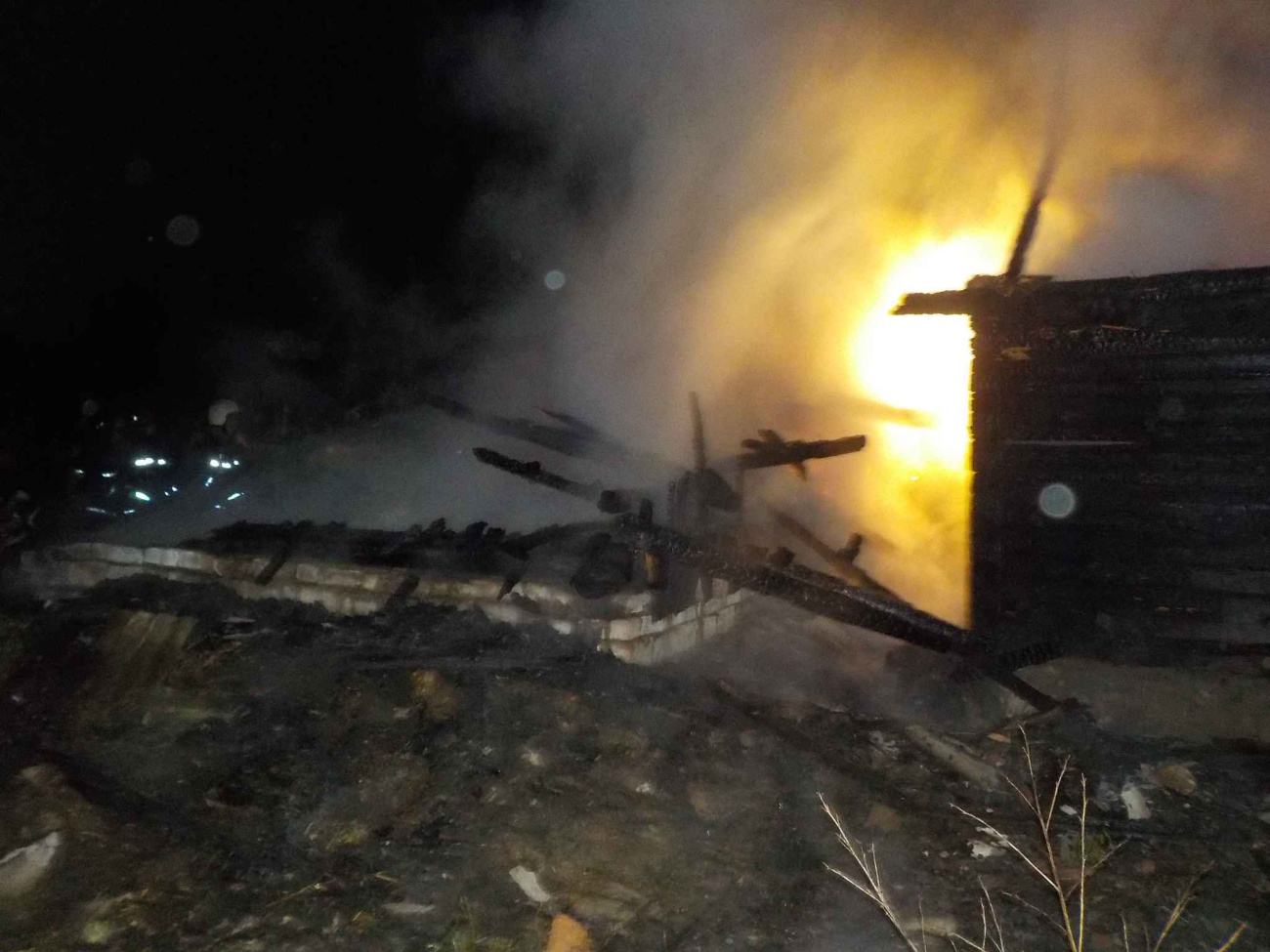 В Бобруйском районе горела баня