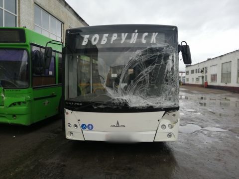 Два автобуса столкнулись в Бобруйске