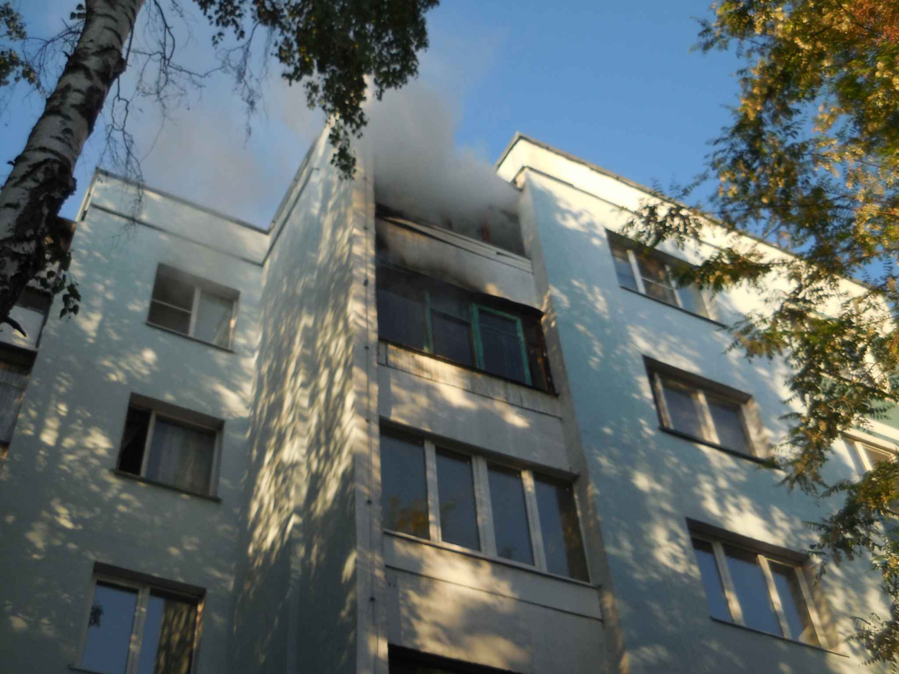 Пожар квартиры на Орджоникидзе